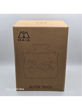 MAIA Kitchen Butter Crock One Size Black